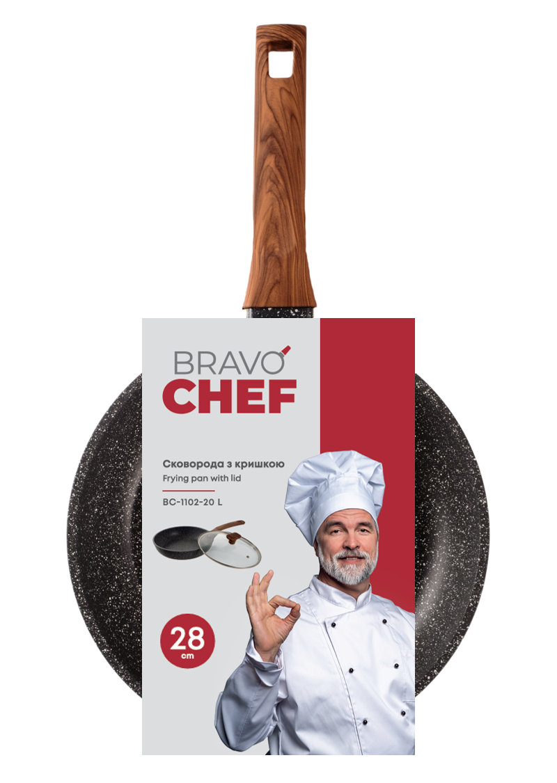 Сковорода Bravo Chef 28 см BC-1102-28 L 7133037 фото