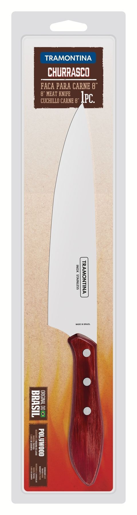 Ніж для м`яса Tramontina Barbecue Polywood, 203 мм 21189/178 6710923 фото