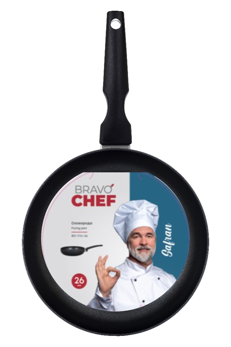 Сковорода BRAVO CHEF Safran 26 см б/кришки BC-1114-26 6720858 фото
