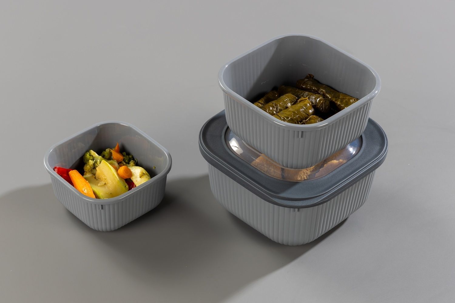 Контейнер Idea Home 00683 Line Box Gray 1.8 л (00683 Gray) 7180064 фото