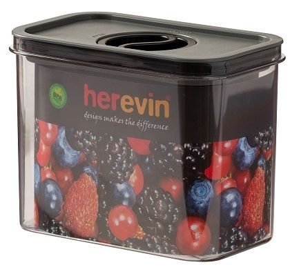 Контейнер HEREVIN Canister-Vacuum Lid-White-Black 1.2 л (161179-000) 7077942 фото