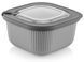 Контейнер Idea Home 00683 Line Box Gray 1.8 л (00683 Gray) 7180064 фото 1