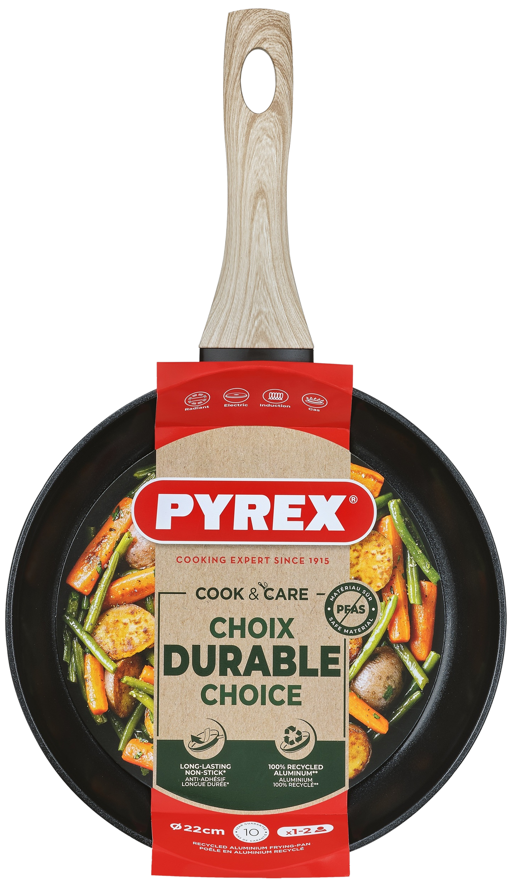 Сковорода Pyrex Cook&Care 22 см, класична CR22BF6/8046 7120904 фото