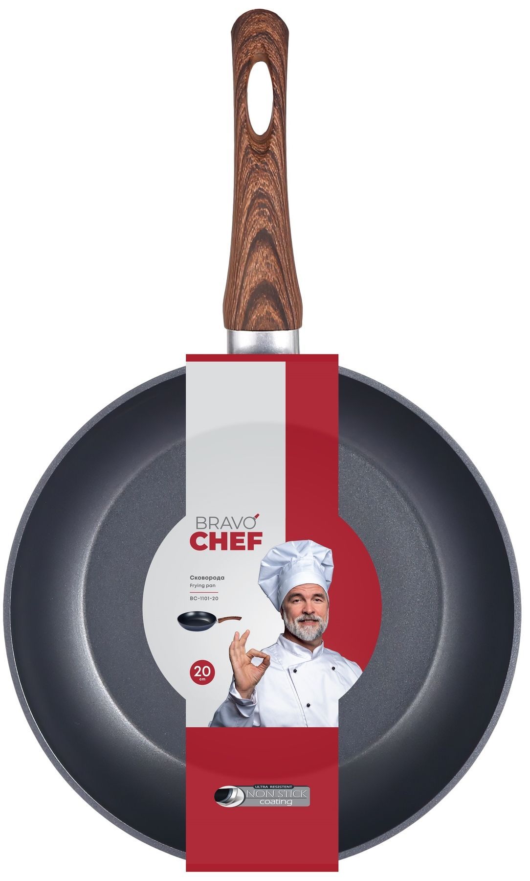Сковорідка Bravo Chef класична 20 см BC-1101-20 6815596 фото