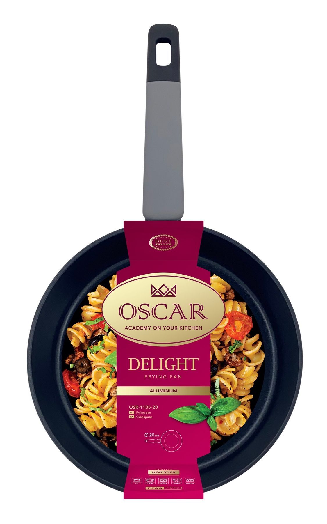 Сковорода Oscar Delight, 20 см OSR-1105-20 6932731 фото