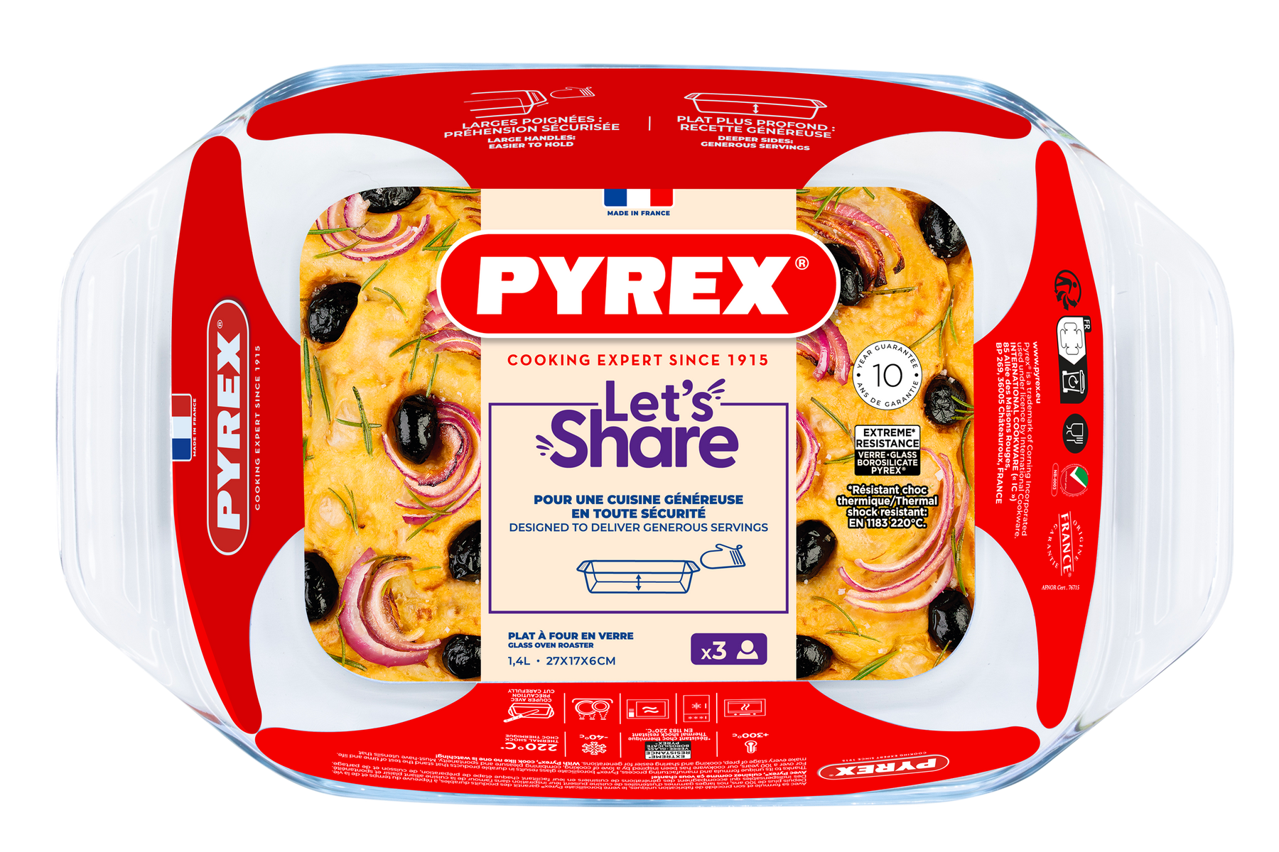 Форма для запікання Pyrex, 27х17х6 см (1.4 л) 406B000/8446 7092334 фото