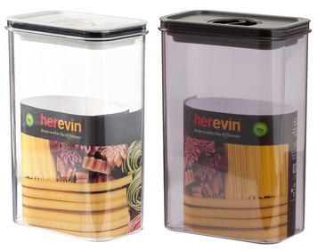 Контейнер HEREVIN Canister-Vacuum Lid-White-Black 2.5 л (161189-000) 7077945 фото