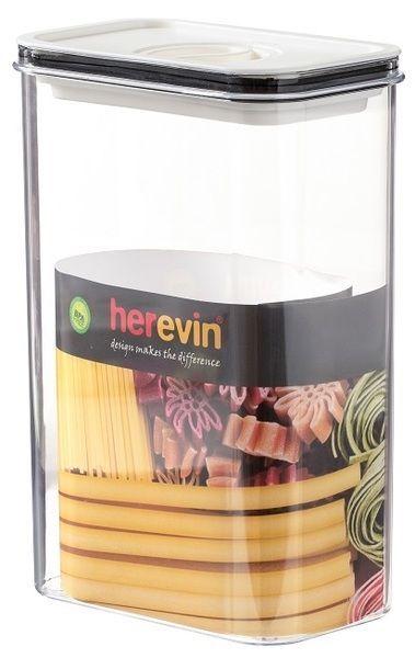 Контейнер HEREVIN Canister-Vacuum Lid-White-Black 2.5 л (161189-000) 7077945 фото