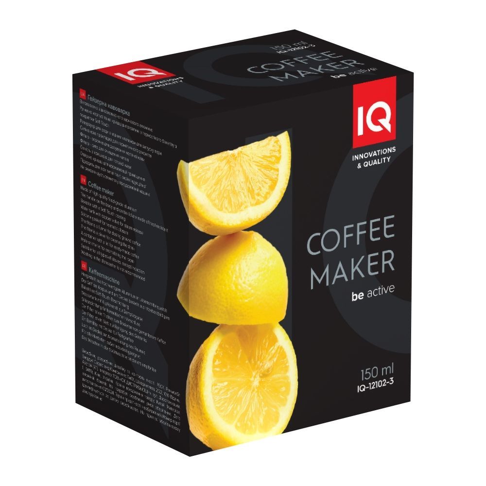 Гейзерна кавоварка IQ Be Active 3 чашки IQ-12102-3 6940402 фото