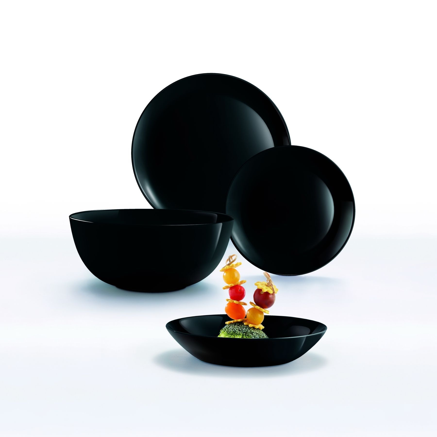 Тарілка десертна LUMINARC DIWALI BLACK P0789 6425794 фото