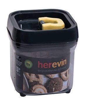 Контейнер Herevin Black and Yelow 0.7 л (161201-582) 6989304 фото