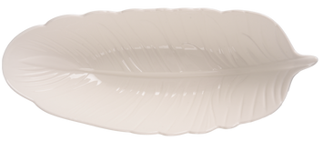 Блюдо LED Deep Leaf White, 35х14х8 см B010392 7133189 фото