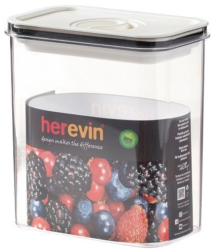 Контейнер HEREVIN Canister-Vacuum Lid-White-Black 1.8 л (161184-000) 7077944 фото