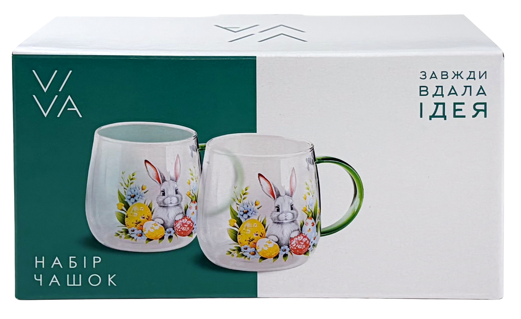 Набір чашок Viva Easter Rabbit В, 2х420 мл BCR7590R 7203882 фото