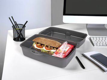 Контейнер Herevin Grey Big Lunch Box (161459-801) 7182677 фото