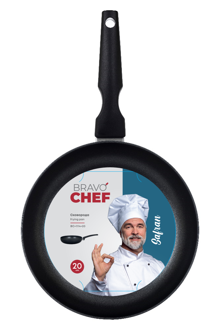 Сковорода BRAVO CHEF Safran 20 см б/кришки BC-1114-20 6792307 фото