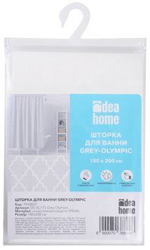 Шторка для ванної Idea Home DS-SC175 Grey-Olympic 7038829 фото