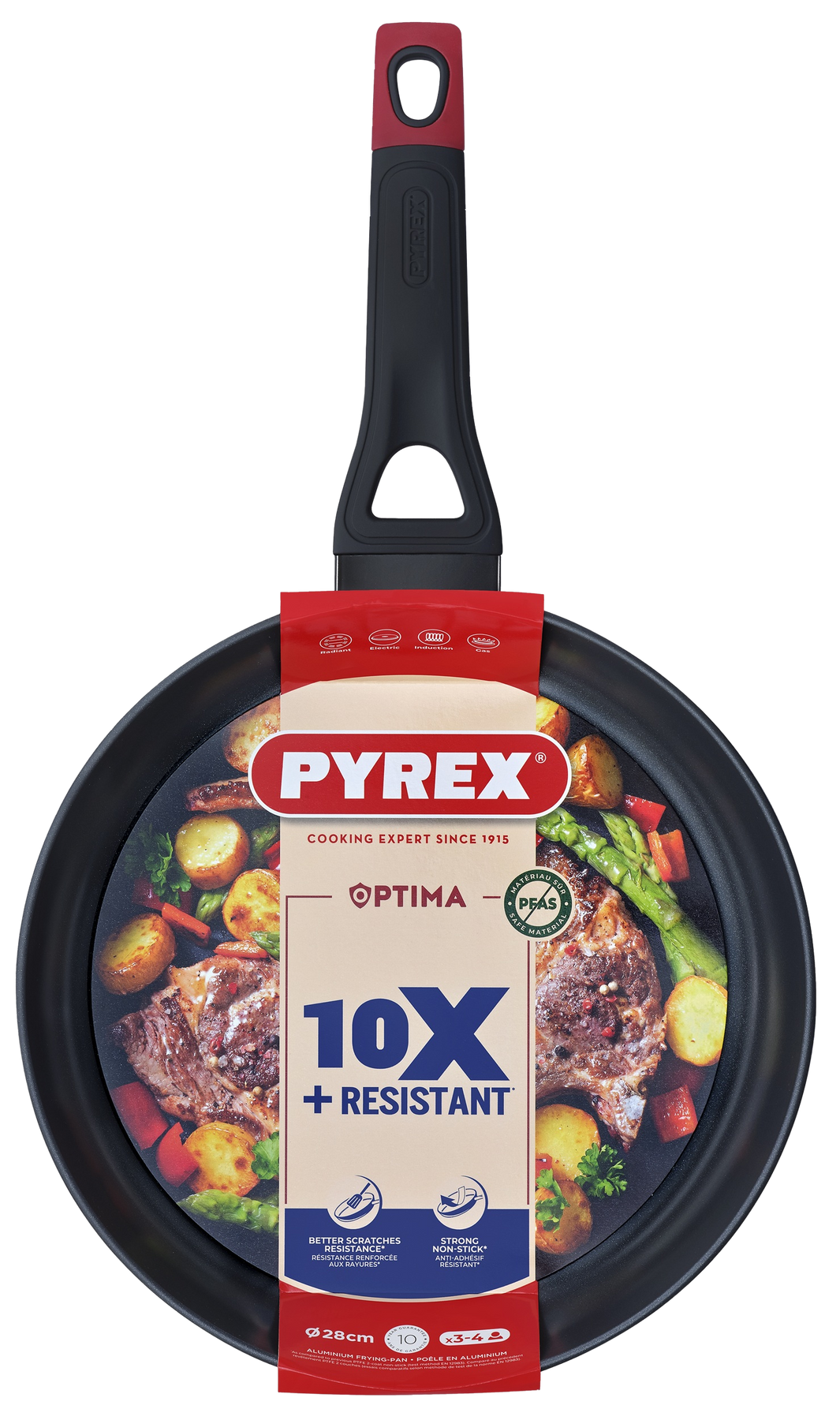 Сковорода Pyrex Optima 28 см, класична OT28BF6/8046 7120922 фото