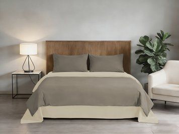 Комплект постільної білизни Soho Сімейний 150х200 см Coffe/Beige PATTERN 21-F 7222187 фото
