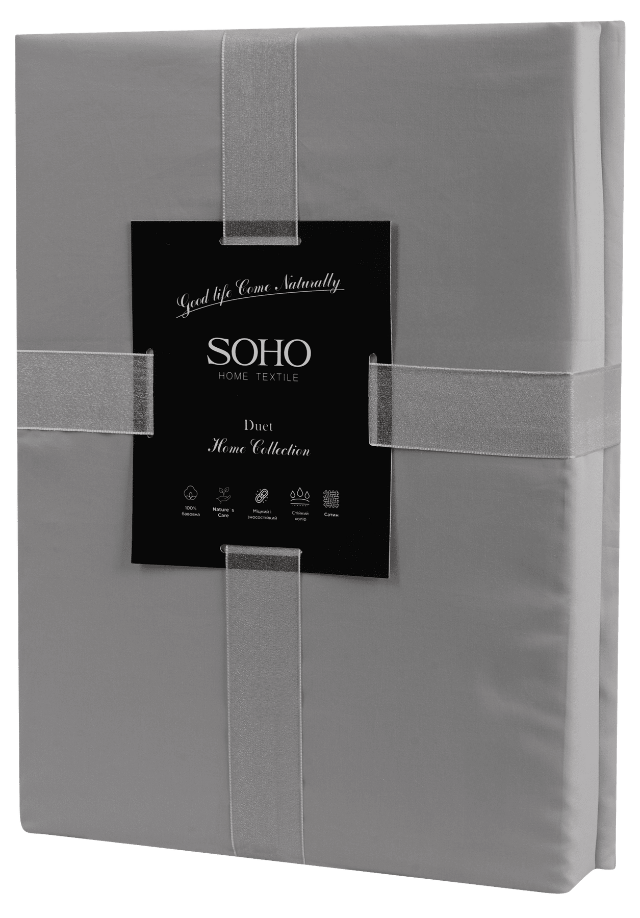 Комплект постільної білизни Soho Євро Duet 200х230 см Grey/Graphite Євро Duet 200*230 Grey/Graphite 7152621 фото