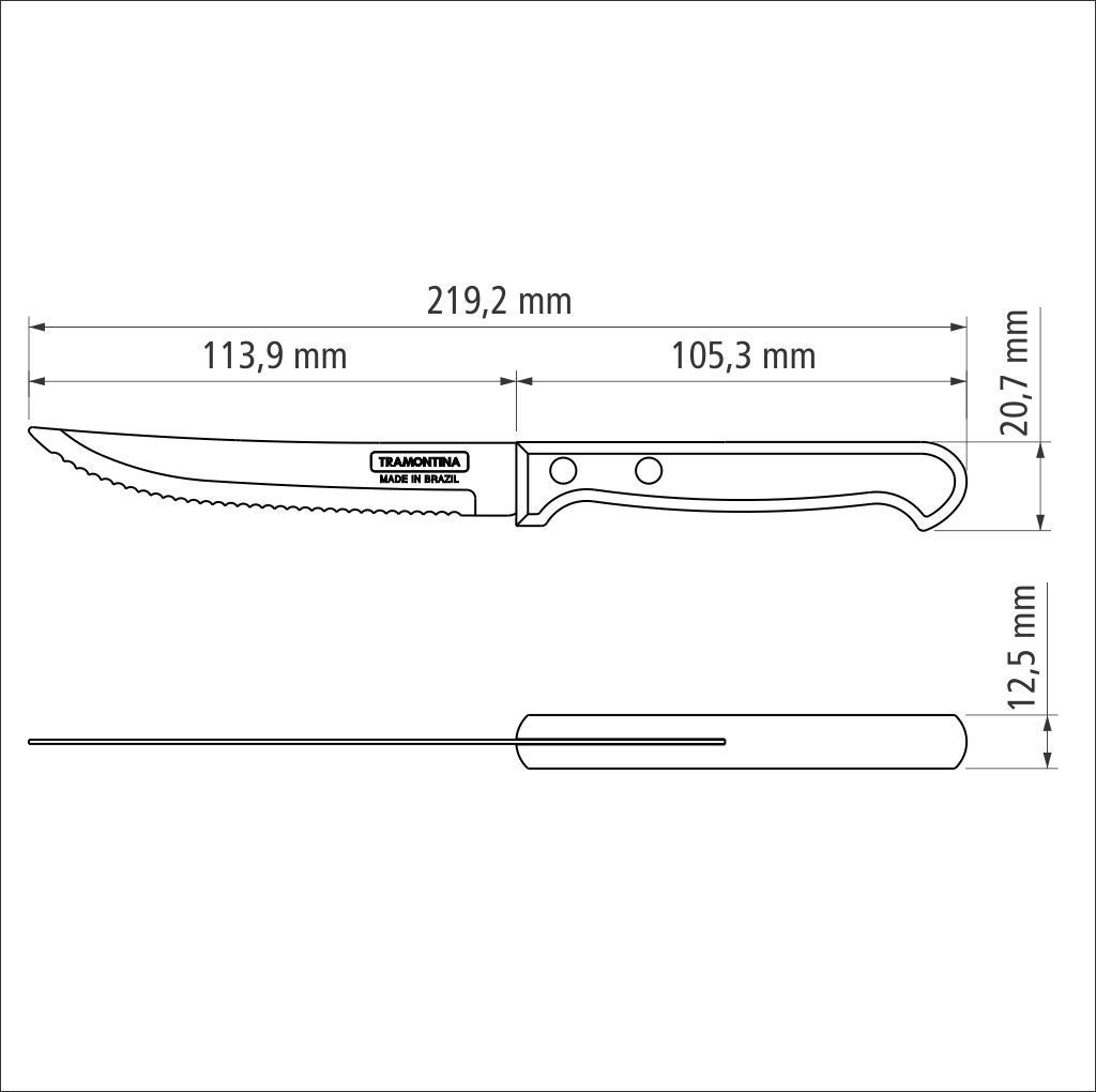Ніж для стейка Tramontina Polywood, 127 мм 21122/175 6740805 фото