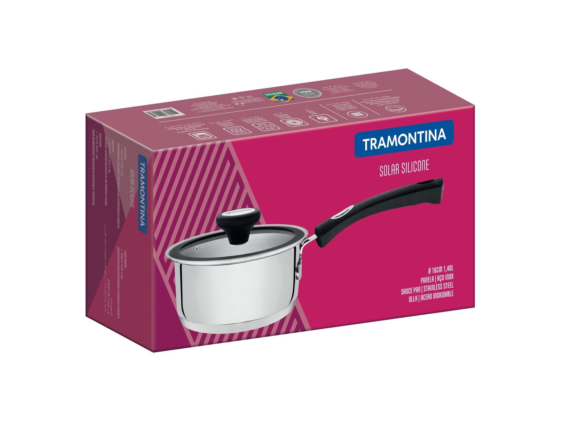 Ківш Tramontina Solar silicone (1.4 л) 16 см 62121/163 6358927 фото