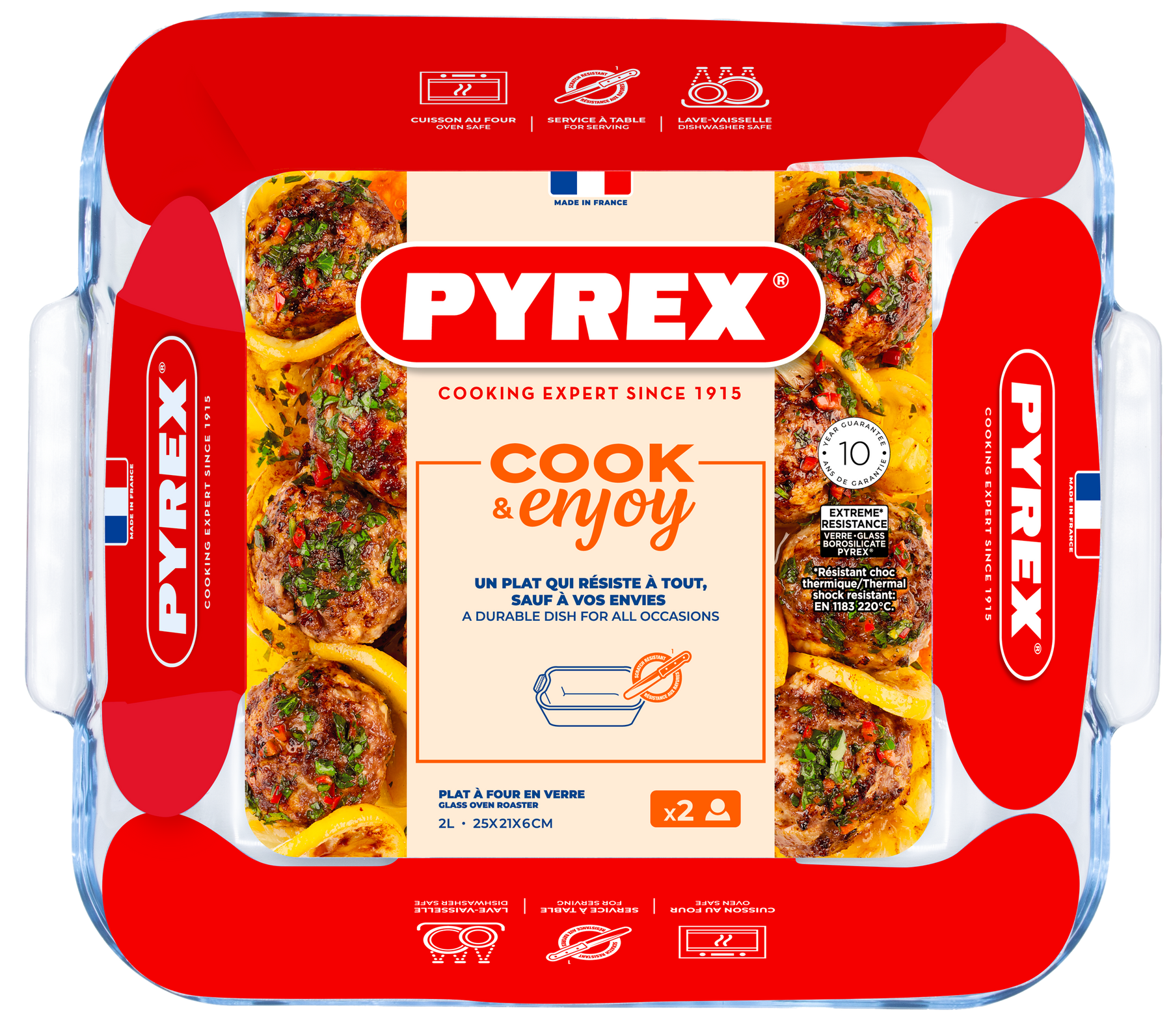 Форма для запікання Pyrex, 25х21х6 см 220B000/8446 7092331 фото