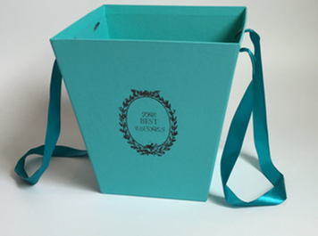 Подарункова коробка UFO W9223 TURQUOISE BOX Flowers 6885161 фото