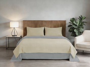 Комплект постільної білизни Soho Євро 200х220 см Beige/Light gray PATTERN 19-E 7222189 фото