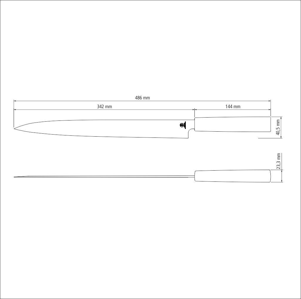 Ніж для суші Tramontina Sushi Silver Yanagiba, 330 мм 24230/043 6743993 фото