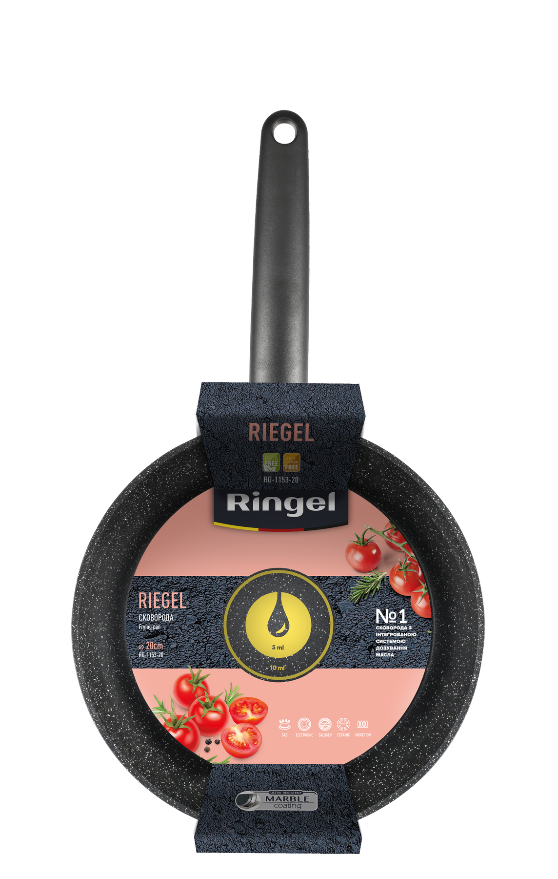 Сковорода Ringel Riegel 20 см RG-1153-20 7136798 фото