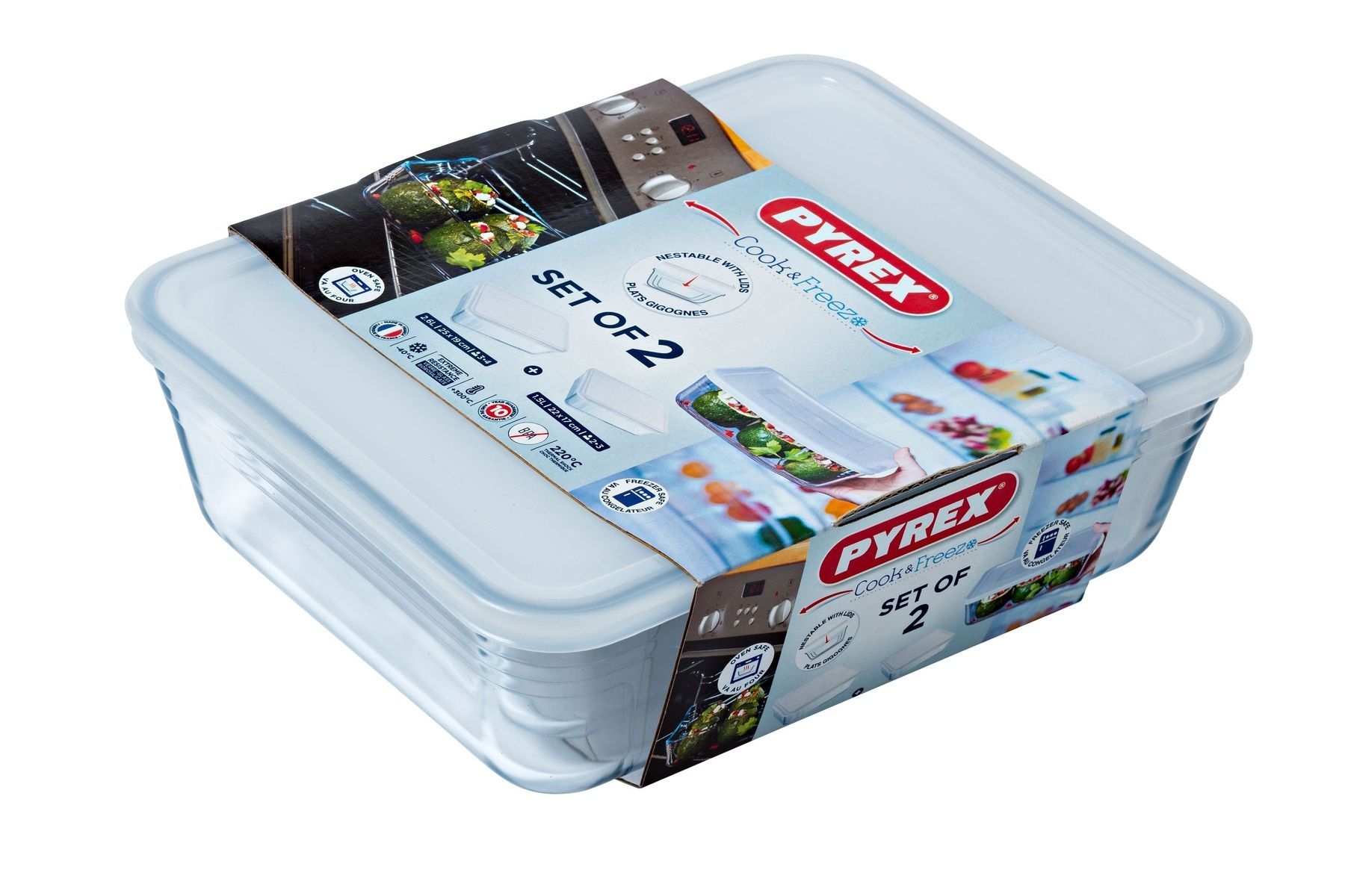 Набір форм PYREX Cook&Freez, 2 предмети 912S951/7646 6606795 фото
