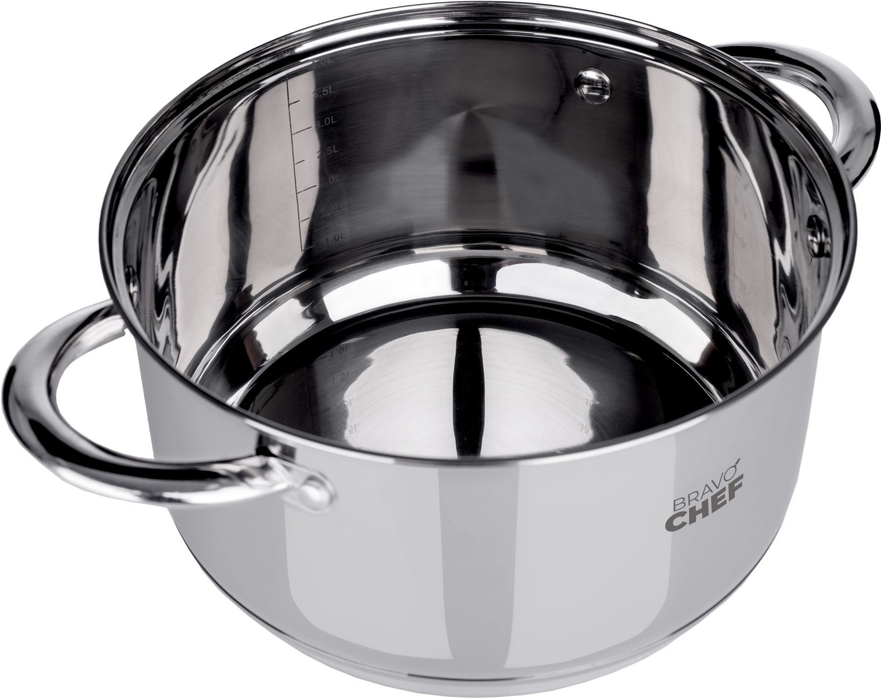 Каструля Bravo Chef 20 см (3.6 л) з кришкою BC-2001-20 6720869 фото