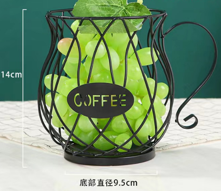 Ваза для фруктів Viva Lacy Mug Black B090060 6983941 фото