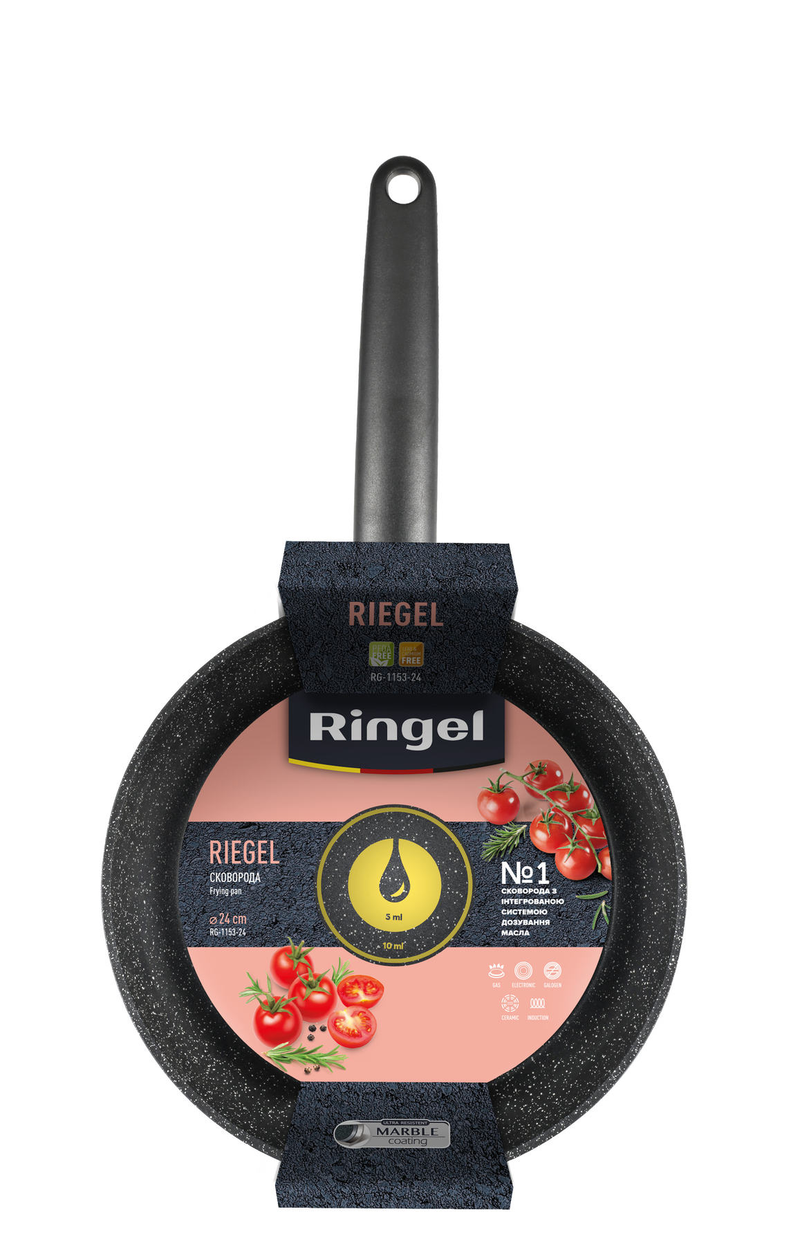 Сковорода Ringel Riegel 24 см RG-1153-24 7136799 фото