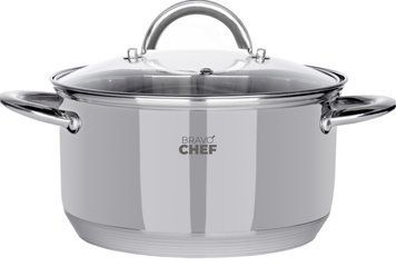 Каструля Bravo Chef 22 см (4.35 л) з кришкою BC-2001-22 6720870 фото