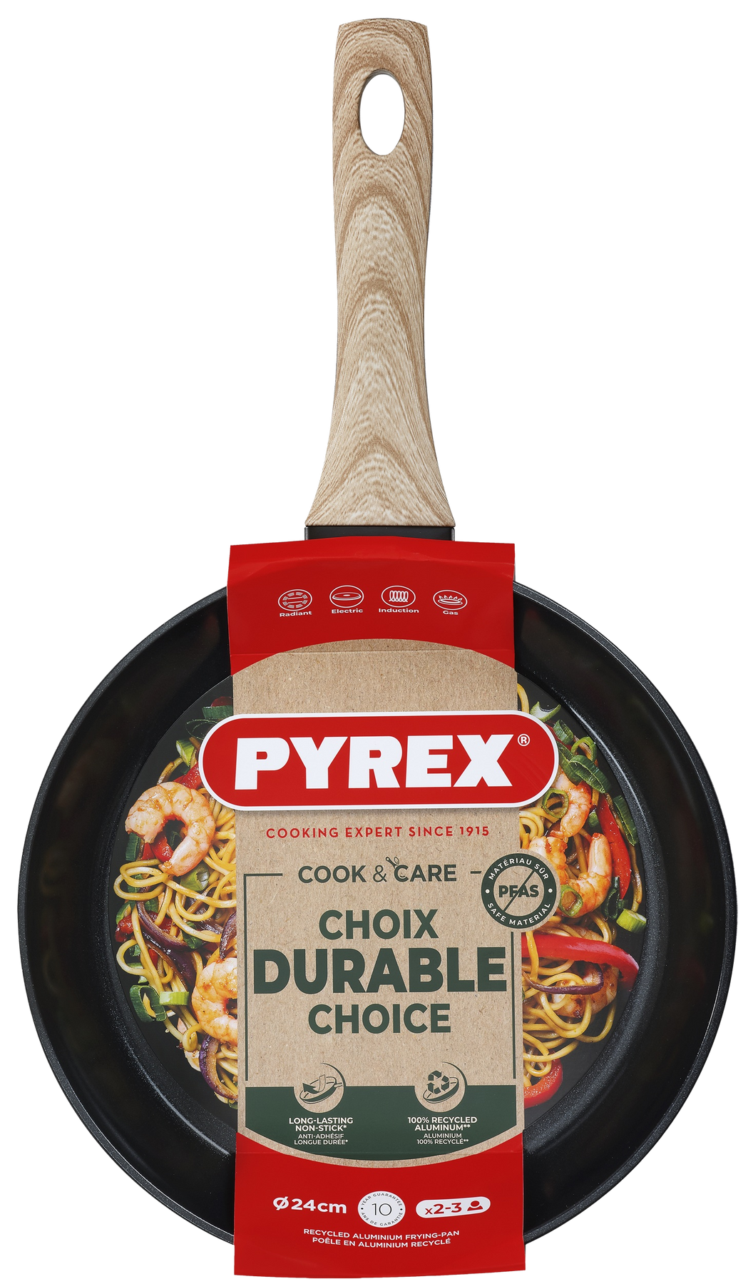 Сковорода Pyrex Cook&Care 24 см, класична CR24BF6/8046 7120905 фото