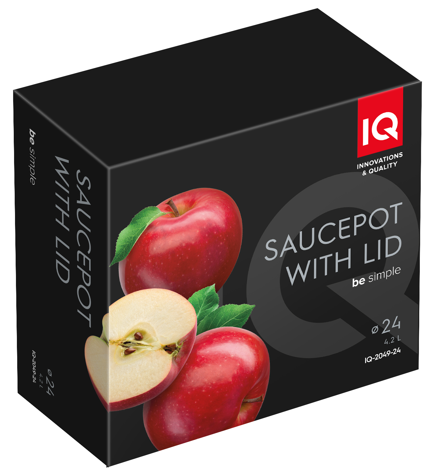 Каструля IQ Be Simple (4.2 л) 24 см IQ-2049-24 6996311 фото