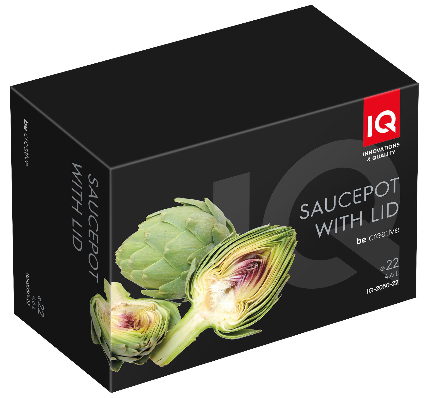 Каструля IQ Be Creative (4.6 л) 22 см IQ-2050-22 6998863 фото