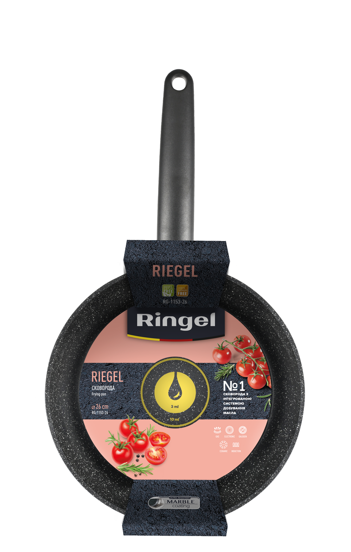 Сковорода Ringel Riegel 26 см RG-1153-26 7136800 фото