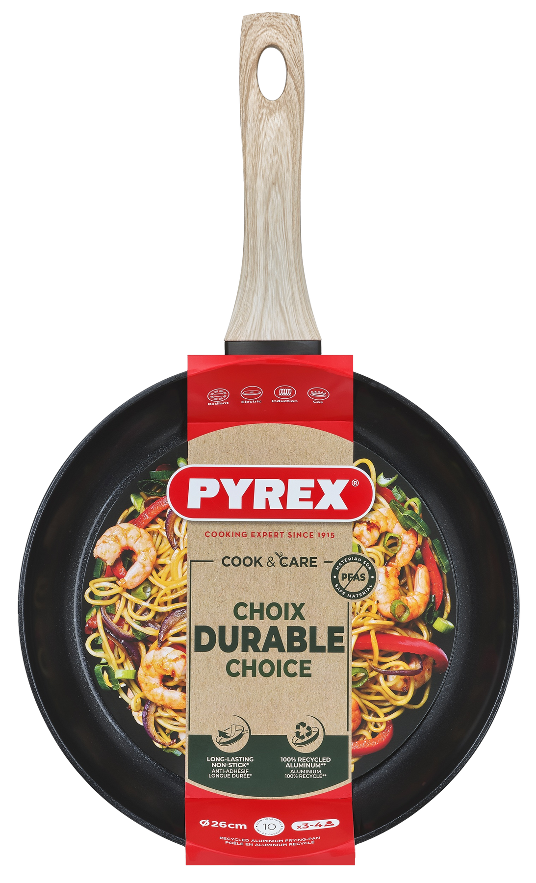 Сковорода Pyrex Cook&Care 26 см, класична CR26BF6/8046 7120906 фото