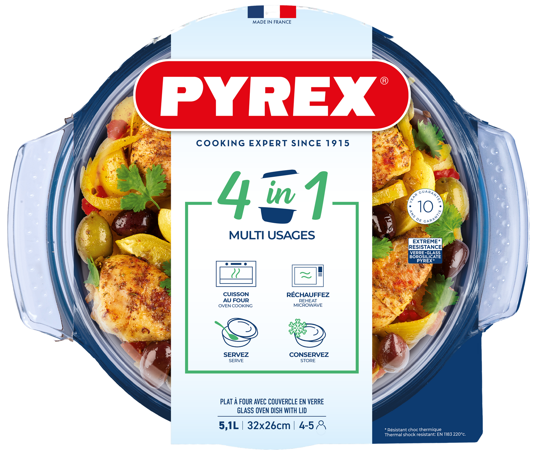 Каструля з кришкою Pyrex, 5.1 л 118A000/7643 7092312 фото