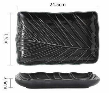 Блюдо Limited Edition Leaf Black B010786 6990670 фото