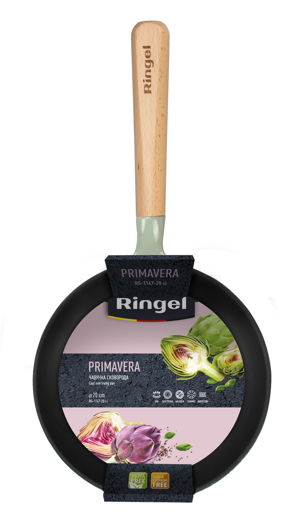 Сковорода чавунна Ringel Primavera 20 см RG-1147-20 ci 7135982 фото