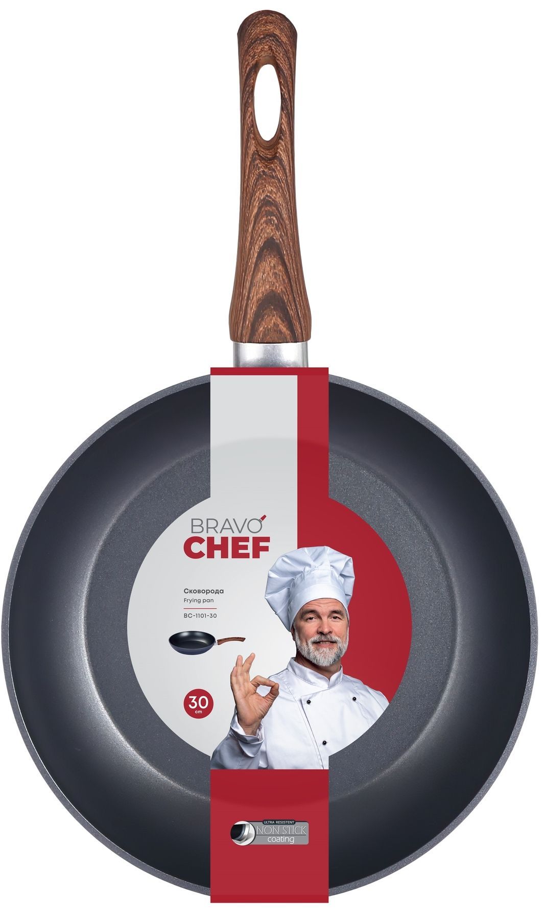 Сковорідка Bravo Chef класична 30 см BC-1101-30 6815601 фото