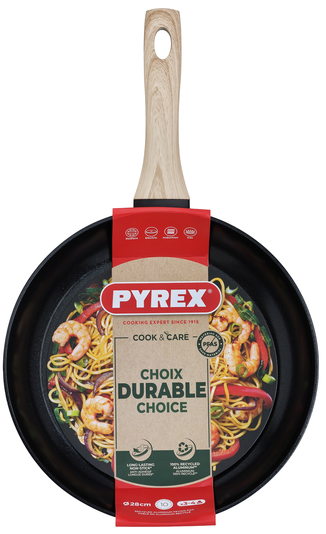 Сковорода Pyrex Cook&Care 28 см, класична CR28BF6/8046 7120907 фото