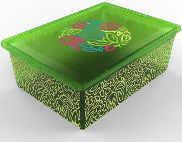 Контейнер Qutu Light Box Flouresent Green, 25л LIGHT BOX с/к FLOURESENT GR 25л. 6835551 фото