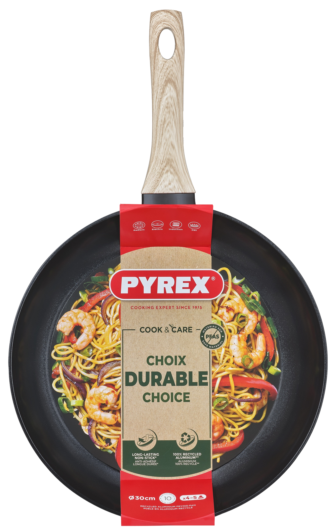 Сковорода Pyrex Cook&Care 30 см, класична CR30BF6/8046 7120908 фото