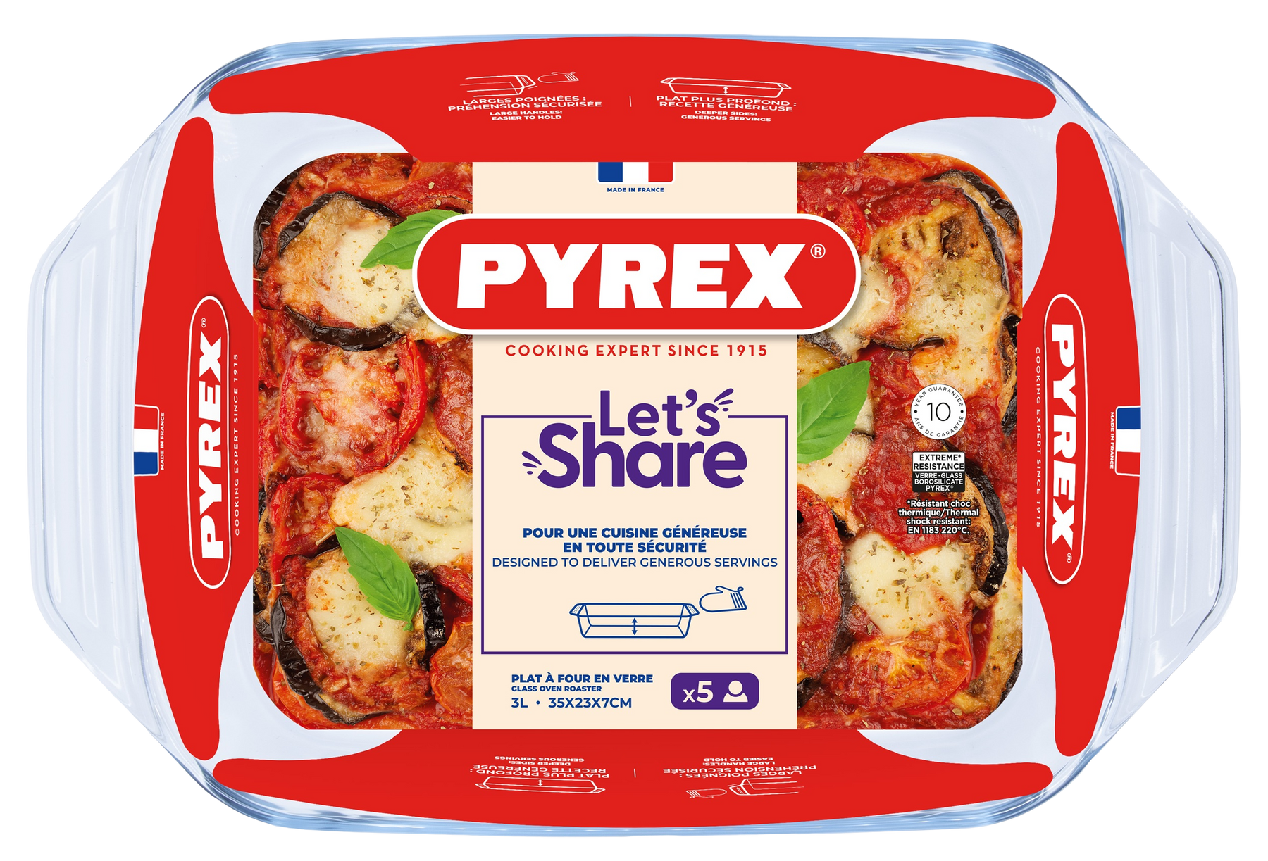 Форма для запікання Pyrex, 35х23х7 см (3 л) 408B000/8446 7092336 фото