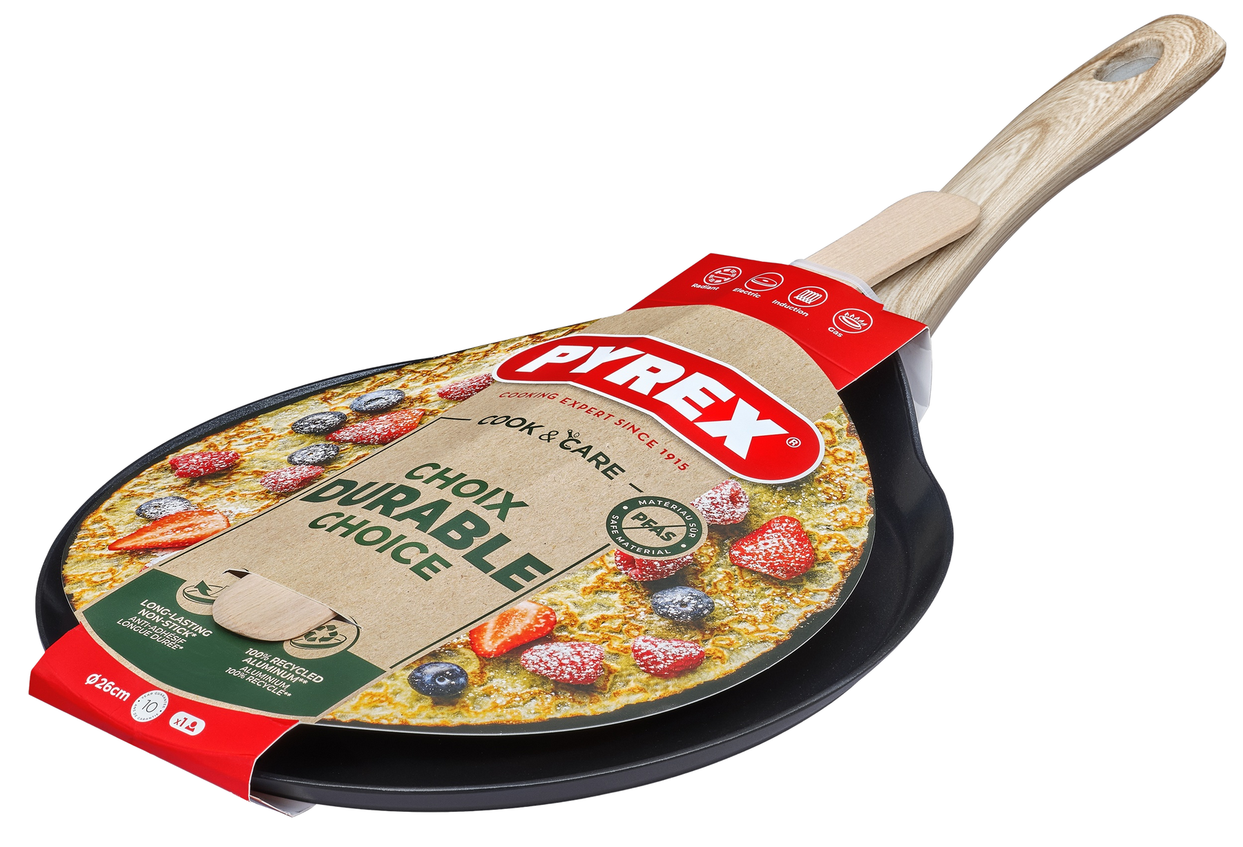 Сковорода Pyrex Cook&Care 26 см, для млинців CR26BK6/8046 7120909 фото